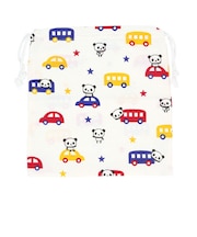 【当商品送料無料】巾着袋 体操着入れ 通販 大きめ 給食袋 巾着 ポーチ 体操着袋 パンダ ネームタグ ネーム 袋 きんちゃく 不織布バッグ