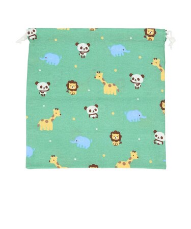 【当商品送料無料】巾着袋 体操着入れ 通販 大きめ 給食袋 巾着 ポーチ 体操着袋 パンダ ネームタグ ネーム 袋 きんちゃく 不織布バッグ