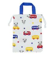 【当商品送料無料】女の子 上履き入れ 通販 持ち手付き巾着 持ち手付き 巾着 上履き袋 パンダ 袋 きんちゃく 不織布バッグ アシストバッグ