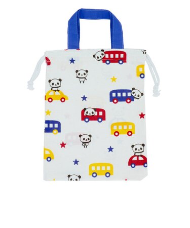 【当商品送料無料】女の子 上履き入れ 通販 持ち手付き巾着 持ち手付き 巾着 上履き袋 パンダ 袋 きんちゃく 不織布バッグ アシストバッグ