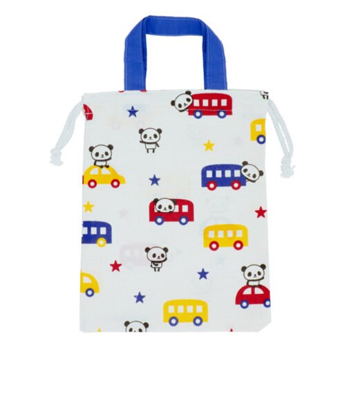 【当商品送料無料】女の子 上履き入れ 通販 持ち手付き巾着 持ち手付き 巾着 上履き袋 パンダ 袋 きんちゃく 不織布バッグ アシストバッグ