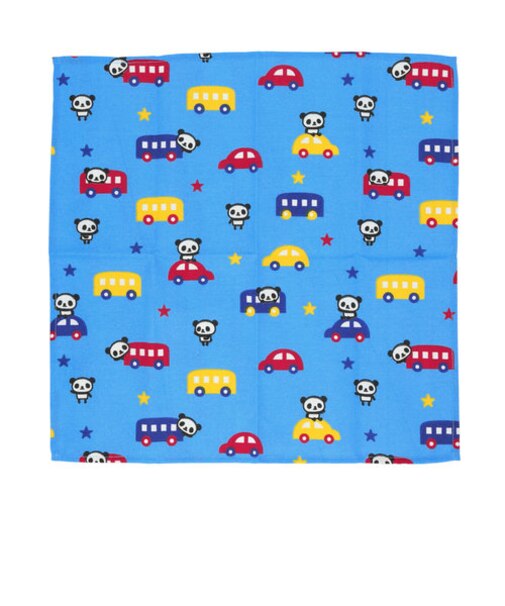 【当商品送料無料】ランチクロス シワになりにくい ナフキン 通販 ハンカチ お弁当包み バンダナ パンダ 車 おにぎり きんちゃく ネームタグ