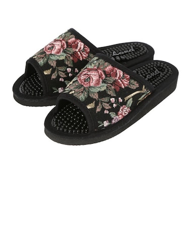 【当商品送料無料】健康サンダル レディース 通販 足ツボ サンダル 足つぼ ルームシューズ スリッパ ゴブラン織り おしゃれ かわいい フラワー