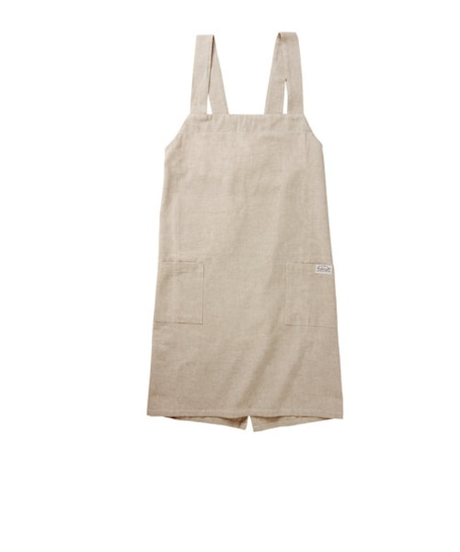 【当商品送料無料】エプロン おしゃれ ワンピース 保育士 通販 かぶり かぶるだけ シンプル 無地 バンダナ柄 ナチュラル レディース かわいい