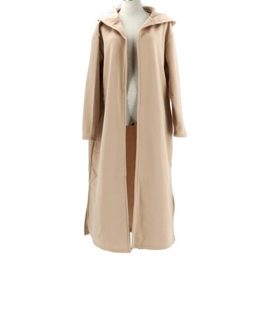 【当商品送料無料】コーディガン 通販 秋 冬 アウター レディース 秋冬 上着 ワンマイルウェア フード付き フーディ ロング マキシ丈 裏起毛