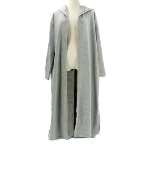 【当商品送料無料】コーディガン 通販 秋 冬 アウター レディース 秋冬 上着 ワンマイルウェア フード付き フーディ ロング マキシ丈 裏起毛