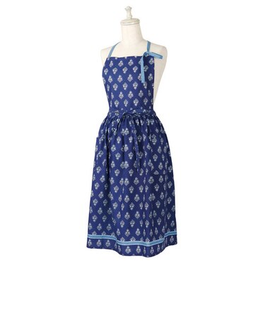 【当商品送料無料】エプロン おしゃれ 通販 ワンピース 風 ロング ホルターネック レディース かわいい ナチュラル 花柄 フラワー フェミニン