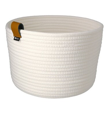 【当商品送料無料】収納 かご バスケット 通販 丸型 大きい 深型 おしゃれ 北欧 モダン シンプル アイボリー ライトグレー ダークグレー