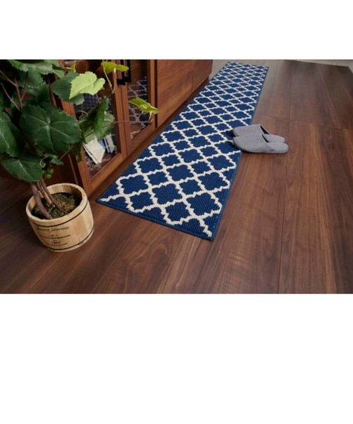 【当商品送料無料】キッチンマット 240cm 通販 おしゃれ 洗える 北欧 調 台所マット 台所用品 モロッカン 45×240 ロングマット 長い