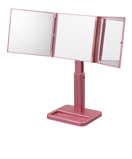 【当商品送料無料】ナピュアミラー 三面鏡 通販 卓上ミラー スタンドミラー ミラー 卓上 三面鏡 卓上 コンパクトミラー 折立ミラー 鏡 かがみ