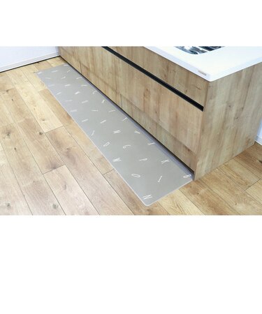 【当商品送料無料】キッチンマット 拭ける 45×240 通販 おしゃれ pvc 240cm 台所マット 台所用品 チェック 猫 ねこ ロングマット