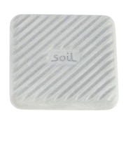 【当商品送料無料】珪藻土 soil 通販 生ゴミ ゴミ箱 消臭  炭 リサイクルアッシュ 約W8×D8×H1.5cm ソイル SOIL soil