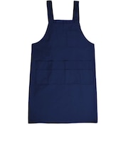 【当商品送料無料】エプロン h型 通販 H型 レギュラー丈 ノーアイロン ポケット たくさん 多い ６つ かぶり T1-3 無地 薄手 洗濯 楽々