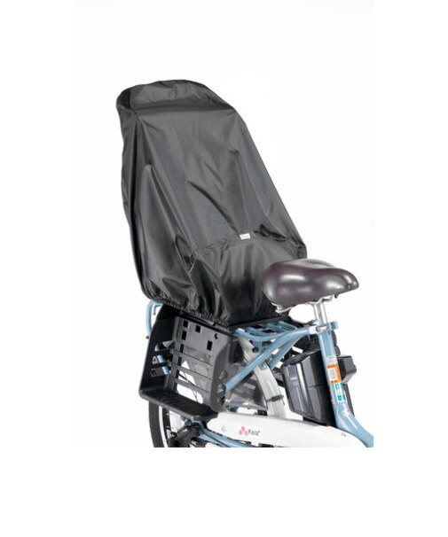 【当商品送料無料】自転車 チャイルドシート カバー 後ろ 通販 チャイルドシートカバー 子供乗せ 後 うしろ 防水加工 黒 ブラック 無地 シンプル