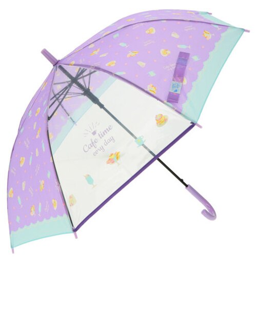 【当商品送料無料】傘 キッズ 子供用 55cm 通販 耐風 耐風傘 丈夫 女の子 透明窓付き 窓付き 透明窓 雨傘 傘 雨具 レイングッズ 子供