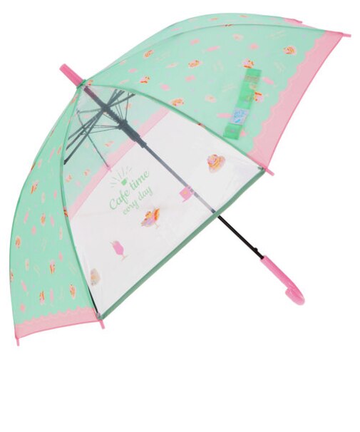 【当商品送料無料】傘 キッズ 子供用 55cm 通販 耐風 耐風傘 丈夫 女の子 透明窓付き 窓付き 透明窓 雨傘 傘 雨具 レイングッズ 子供