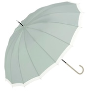 【当商品送料無料】傘 16本骨 レディース 通販 because 長傘 軽量 ブランド 日傘 晴雨兼用 uvカット 約 55cm 53cm 約