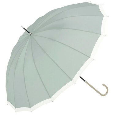 【当商品送料無料】傘 16本骨 レディース 通販 because 長傘 軽量 ブランド 日傘 晴雨兼用 uvカット 約 55cm 53cm 約