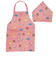 【当商品送料無料】キッズ エプロン 三角巾つき 通販 キッズエプロン 三角巾セット ゴム パンダ ネームタグ おしゃれ 子供 子ども かわいい