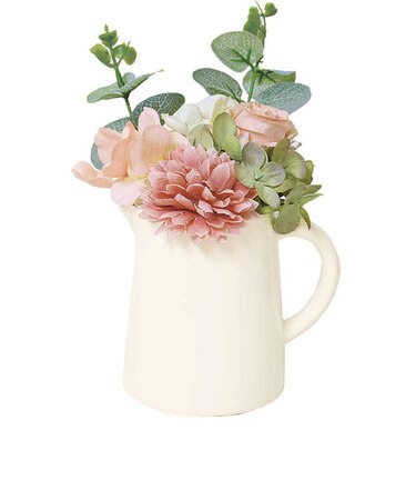 【当商品送料無料】光触媒 花 通販 造花 おしゃれ フェイクグリーン ラベンダー フォールユーカリ ミモザ ブーケ インテリアグリーン 抗菌 防汚