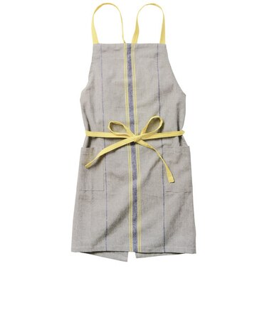 【当商品送料無料】前結び エプロン 通販 ショート丈 レディース 保育士 たすき掛け habituel アビチュアル かわいい 綿 コットン