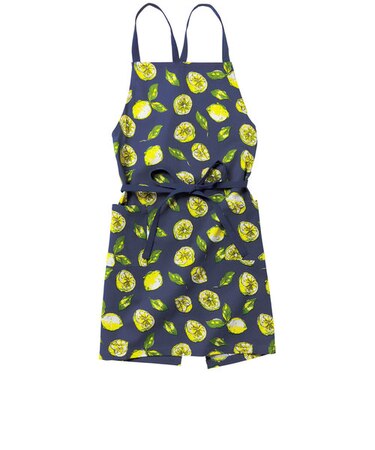 【当商品送料無料】前結び エプロン 通販 ショート丈 レディース 保育士 たすき掛け habituel アビチュアル かわいい 綿 コットン