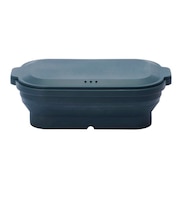 【当商品送料無料】シリコンスチーマー 通販 シリコン スチーマー 丸型 角型 折りたたみ 蓋付き フタがお皿になる 蒸し器 電子レンジ レンジ