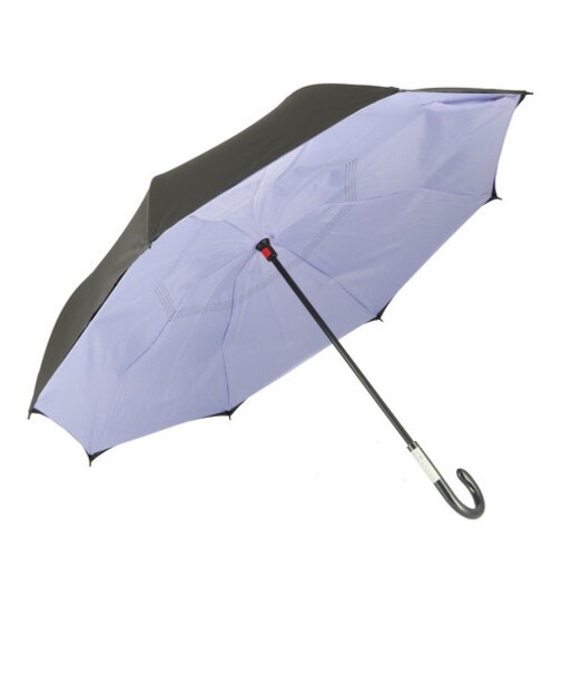 【当商品送料無料】逆さ傘 傘 60cm 通販 レディース メンズ 逆さま傘 長傘 軽量 グラスファイバー骨 大きい 手開き シンプル レイングッズ