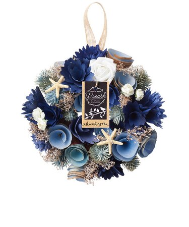 【当商品送料無料】リース 造花 通販 玄関 母の日 プレゼント フラワーギフト 箱入り ギフト おしゃれ インテリア 雑貨 壁掛け あじさい