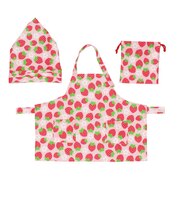 【当商品送料無料】エプロン キッズ 3点 通販 120 130 140 150 l サイズ 120-150cm m 90-120cm 90 100