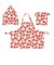 【当商品送料無料】エプロン キッズ 3点 通販 120 130 140 150 l サイズ 120-150cm m 90-120cm 90 100