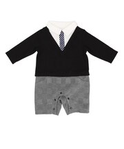 【当商品送料無料】アエナック ロンパース aenak 通販 フォーマル 男の子 ベビー服 Vネックロンパース 冬 秋冬 かわいい ネクタイ 70cm