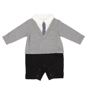 【当商品送料無料】アエナック ロンパース aenak 通販 フォーマル 男の子 ベビー服 Vネックロンパース 冬 秋冬 かわいい ネクタイ 70cm