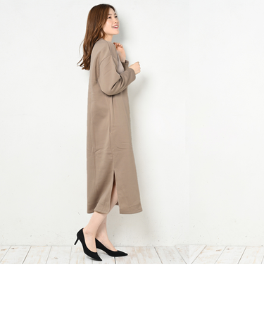 【当商品送料無料】ルームウェア ワンピース 長袖 通販 マキシ マキシ丈 裏起毛 モコモコ ふわふわ パジャマ 部屋着 マキシワンピース