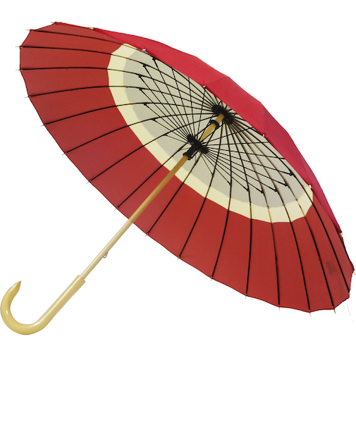 【当商品送料無料】santos サントス 長傘 レディース 通販 55cm 手開き グラスファイバー 和傘 雨傘 24本骨 傘 和風 モダン