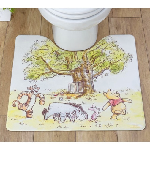 【当商品送料無料】トイレマット 拭ける 通販 キャラクター おしゃれ かわいい 撥水 はっ水 やわらかい PVC 素材 滑り止め すべりにくい