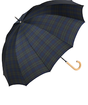 【当商品送料無料】because ビコーズ 雨傘 レディース 長傘 通販 メンズ 12本骨 12フレーム 親骨 63cm ボーダー UVカット