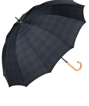 【当商品送料無料】because ビコーズ 雨傘 レディース 長傘 通販 メンズ 12本骨 12フレーム 親骨 63cm ボーダー UVカット