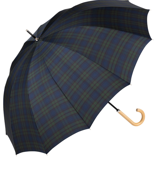【当商品送料無料】because ビコーズ 雨傘 レディース 長傘 通販 メンズ 12本骨 12フレーム 親骨 63cm ボーダー UVカット