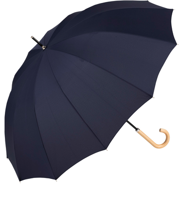 【当商品送料無料】because ビコーズ 雨傘 レディース 長傘 通販 メンズ 12本骨 12フレーム 親骨 63cm ボーダー UVカット