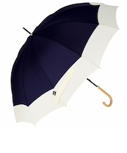 【当商品送料無料】because ビコーズ 雨傘 レディース 長傘 通販 メンズ 12本骨 12フレーム 親骨 63cm ボーダー UVカット