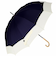 【当商品送料無料】because ビコーズ 雨傘 レディース 長傘 通販 メンズ 12本骨 12フレーム 親骨 63cm ボーダー UVカット