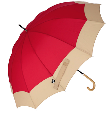 【当商品送料無料】because ビコーズ 雨傘 レディース 長傘 通販 メンズ 12本骨 12フレーム 親骨 63cm ボーダー UVカット