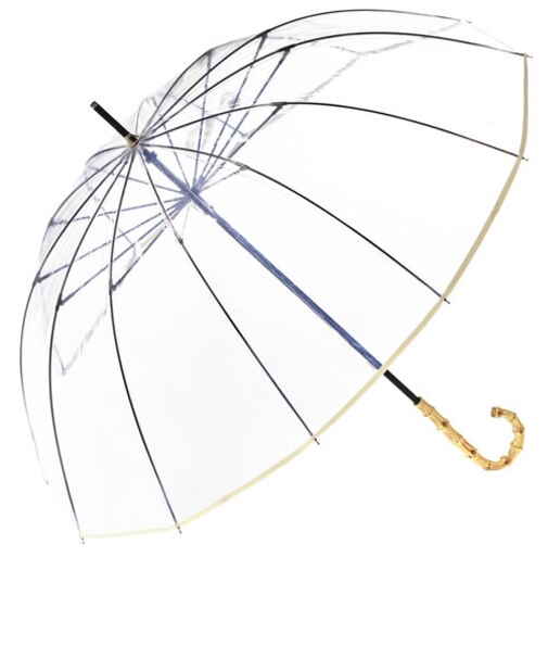 【当商品送料無料】ビニール傘 オシャレ 傘 通販 レディース 長傘 おしゃれ クリアアンブレラ 55cm ブランド because ビコーズ