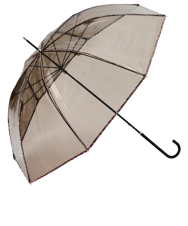 【当商品送料無料】because ビコーズ ビニール傘 オシャレ 通販 雨傘 長傘 お花型 花びら クリアアンブレラ クリア 透明 58cm