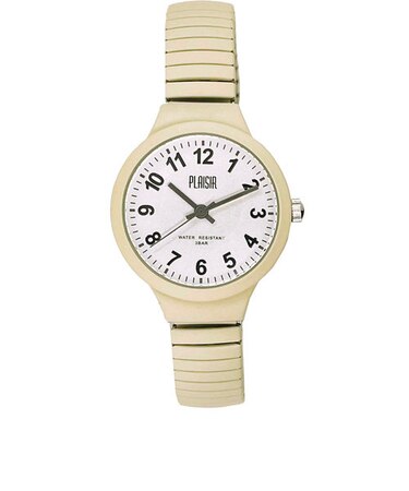 【当商品送料無料】Plaisir プレジール 腕時計 レディース ジャバラ 通販 ニッケルフリー ジャバラウォッチ ウォッチ バンド シリコン
