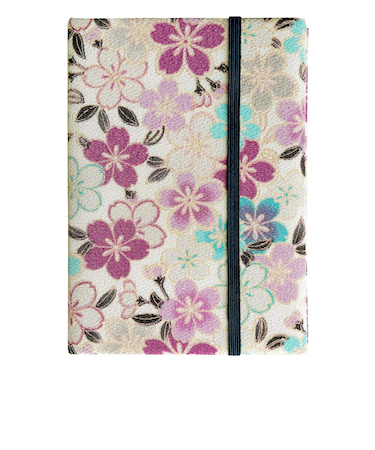 【当商品送料無料】お薬手帳 通販 カードケース おくすり手帳 布 透明ポケット 和柄 花 バンド ゴム 保険証 診察券 通院 領収書 おしゃれ