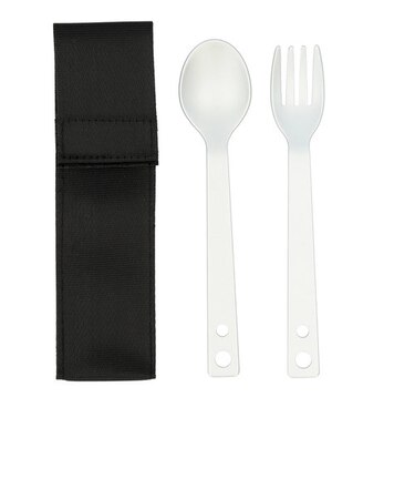 【当商品送料無料】カトラリーセット 通販 アルミ スプーン フォーク 軽量 シンプル ランチ エコ 収納袋付き プレゼント 収納 グレー ベージュ