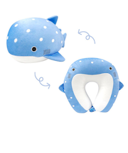 【当商品送料無料】クッション ネックピロー 通販 ウミリウム クルント ぬいぐるみ かわいい おしゃれ 首枕 飛行機 車 旅行 キャンプ