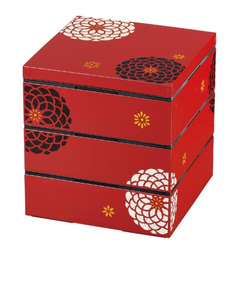 【当商品送料無料】重箱 おしゃれ 3段 通販 オードブル重 お重箱 三段 おせち重 お弁当箱 お節 御節 18.0cm スクエア 正方形 日本製